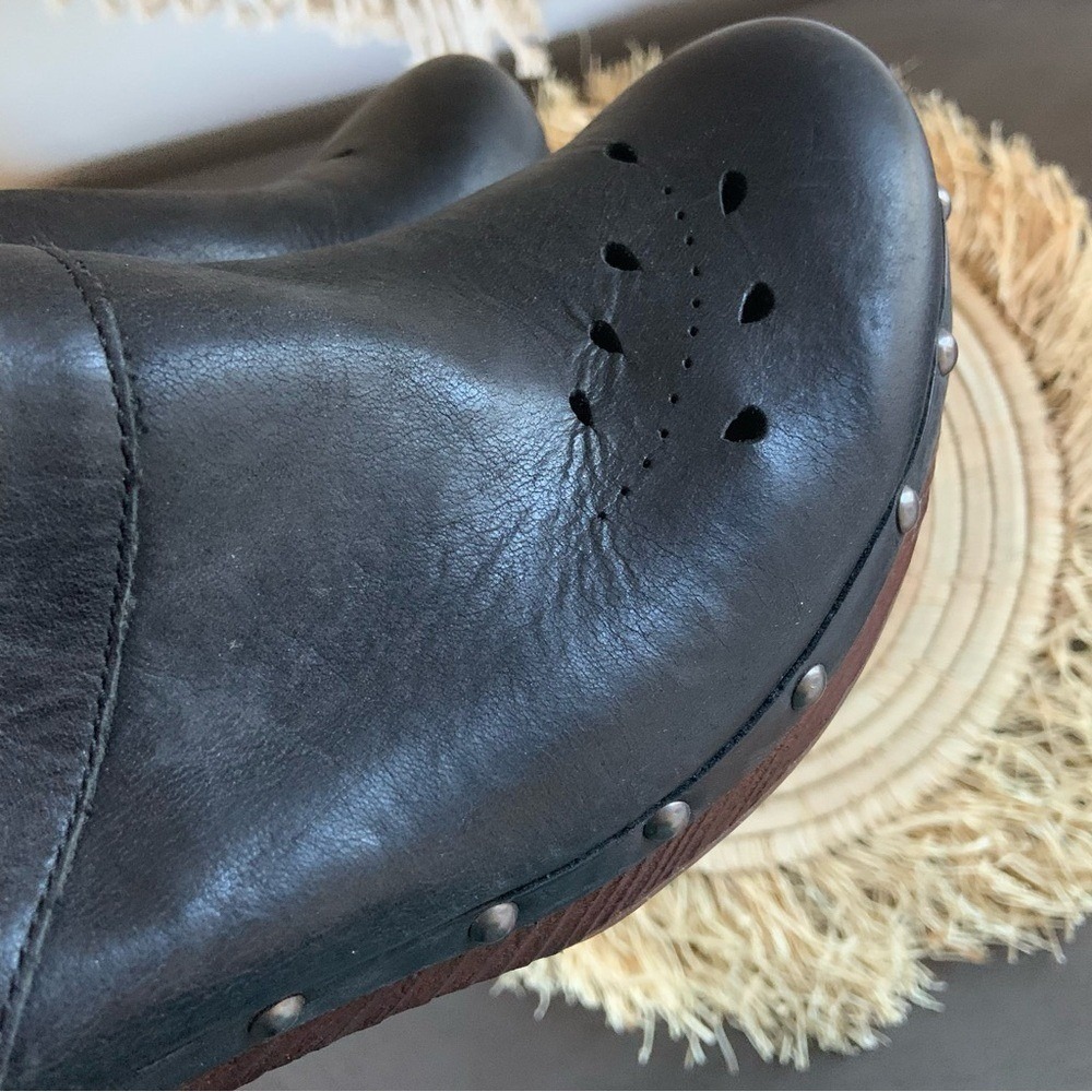 KORKS Women's Sudbury Black Leather Clogs Kork Ease Size 9 - Picture 13 of 16